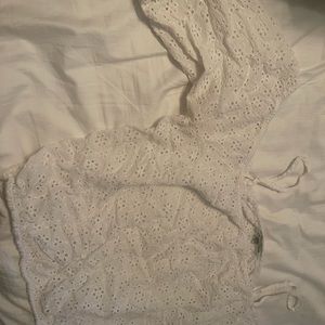 White crop top